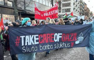 STOCKHOLM : Des manifestants dénoncent les violations sionistes à Ghaza