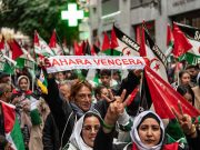 BARCELONE, ESPAGNE : Manifestation pour exiger le respect des droits de l’Homme au Sahara occidental