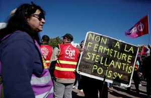 Dernier site d’assemblage automobile en Île-de-France : Manifestations des salariés de l’usine Stellantis de Poissy