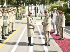 Ecole supérieure de l’infanterie de Cherchell (Tipasa) : Sortie de promotions d’officiers et de sous-officiers