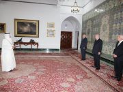 IRAN, KOWEÏT, SUISSE ET INDONÉSIE : Le Président reçoit les lettres de créance de quatre nouveaux ambassadeurs