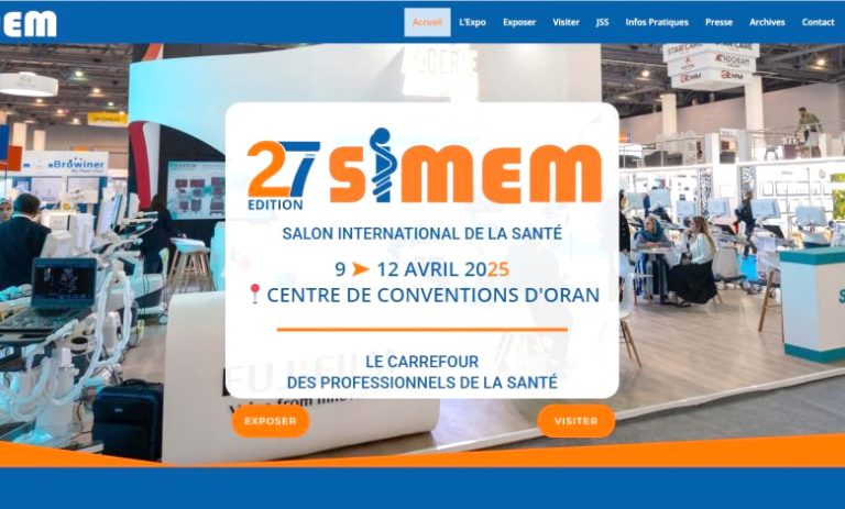 Le 27e Salon international de la santé (SIMEM) du 9 au 12 avril 2025 à Oran