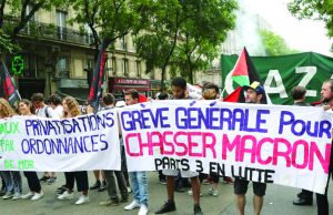 VAGUE DE PROTESTATIONS EN FRANCE : Le front « anti-Macronie » s’élargit