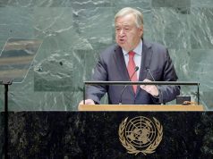 ANTONIO GUTERRES : « Les Palestiniens ont le droit à la dignité, à la justice et à l’autodétermination »