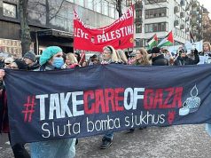 STOCKHOLM : Des manifestants dénoncent les violations sionistes à Ghaza