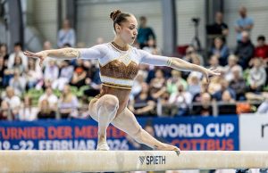 Coupe du monde de gymnastique : Médaille d’argent pour Kaylia Nemour à la poutre