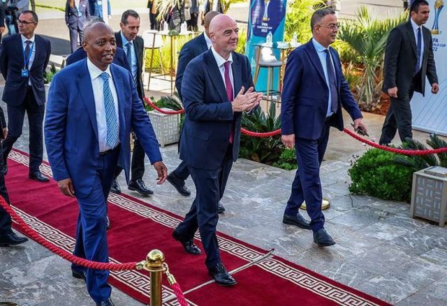 Motsepe-Infantino-Lekjaa