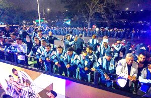 Argentine : Des milliers sous la pluie fêtent la « Seleccion »