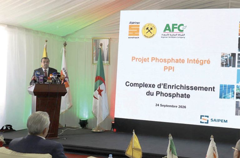 LANCEMENT DU PROJET D’USINE D’ENRICHISSEMENT ET DE TRANSFORMATION DU PHOSPHATE BRUT : « Bled El Hadba » accroche le premier chaînon